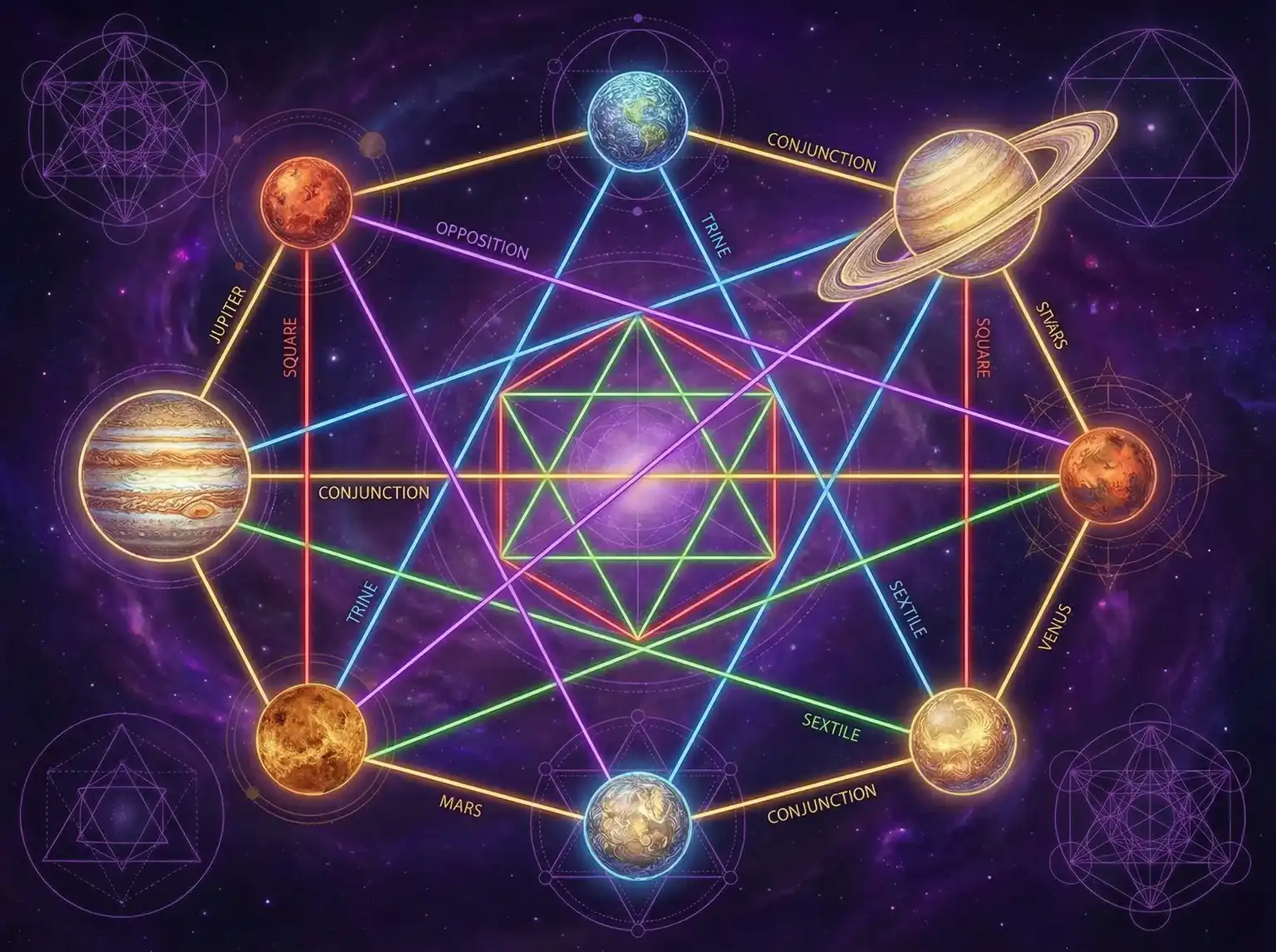 行星相位解读 - 我的女儿怀了我的孩子 | 占星学进阶